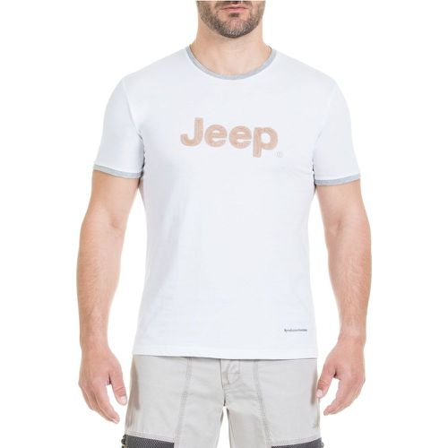 T-Shirt Broderie en Velours (Custom Fit) - Jeep - Modalova