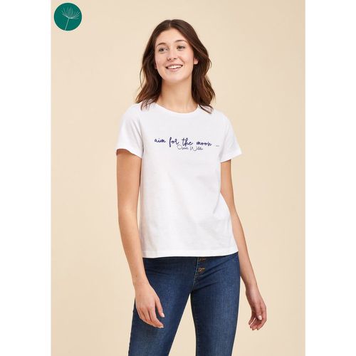 T-shirt à message en coton biologique - LA FEE MARABOUTEE - Modalova