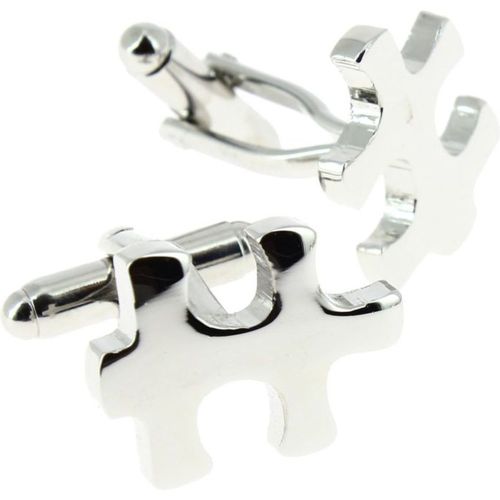Boutons de manchette en acier PUZZLE - CLJ CHARLES LEJEUNE - Modalova