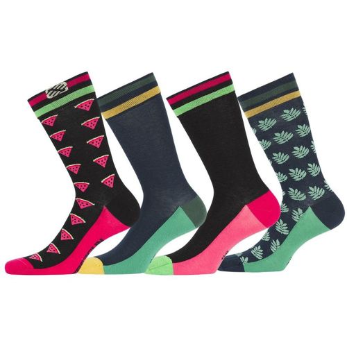Paires de Chaussettes de ville Fantaisie Fruts Lot de 4 - FREEGUN - Modalova