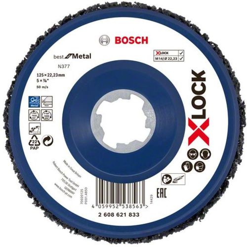 Disque de nettoyage X-Lock métal noir Ø125 mm - Bosch - Modalova