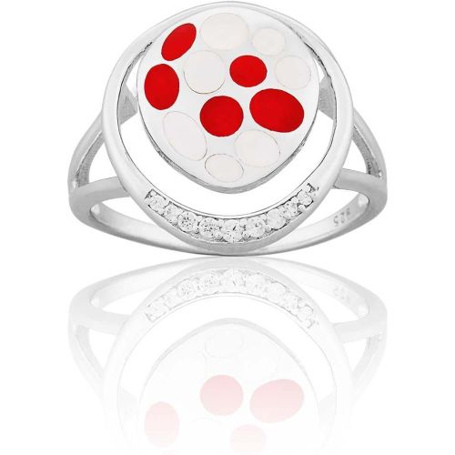 Bague en argent 925 et laque - NOÏA - Modalova