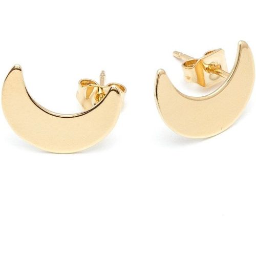 Boucles d'oreilles puces lunes doré à l' fin SÉLÉNÉ - MONSIEUR SIMONE - Modalova