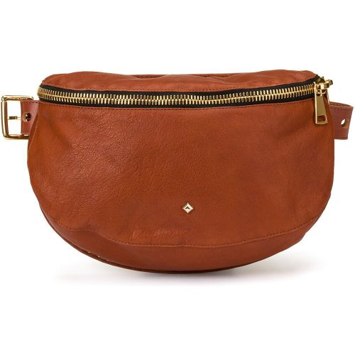 Sac banane zippé en cuir LA GRANDE LILI - HERBERT FRERE SOEUR - Modalova