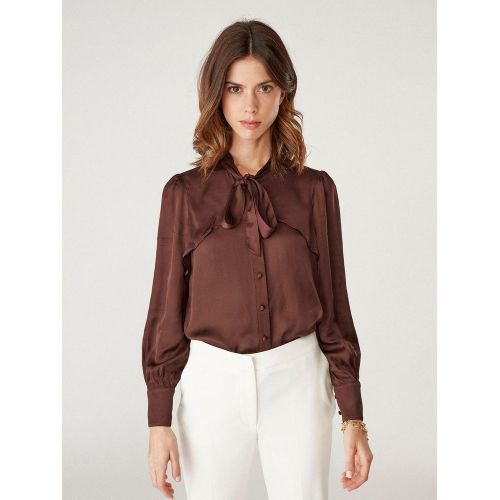 Chemise unie détails poignets - Naf Naf - Modalova