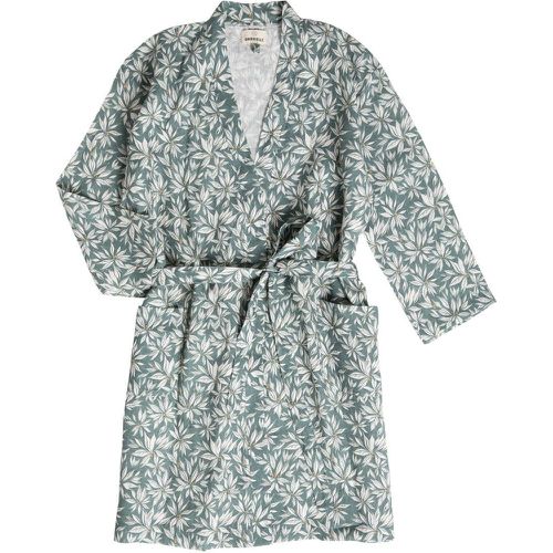Kimono en lin lavé imprimé, Palma - GABRIELLE PARIS - Modalova