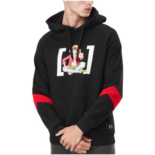 Sweat à capuche coton One Piece Luffy - CAPSLAB - Modalova
