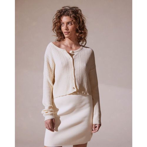 Cardigan court torsadé en coton - RODIER - Modalova