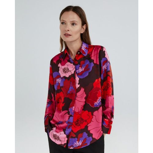 Chemisier imprimé satiné - WOMAN EL CORTE INGLES - Modalova