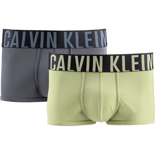 Lot de 2 boxers unis ceinture large - Calvin Klein Underwear - Modalova