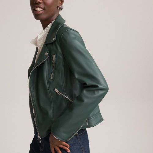 Blouson court style motard en simili - LA REDOUTE COLLECTIONS - Modalova