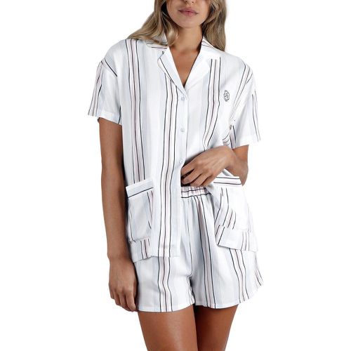 Pyjama short chemise Summer Stripes - ADMAS - Modalova
