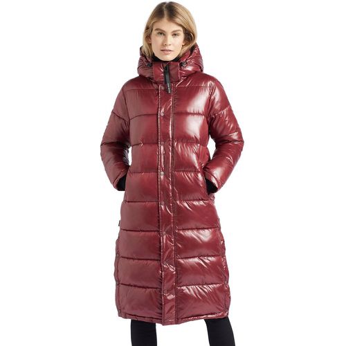 Manteau à capuche en matière brillante hydrofuge CORINNA SHINY - KHUJO - Modalova