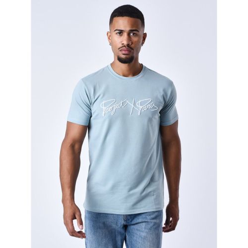 T-shirt basic full logo broderie - PROJECT X - Modalova