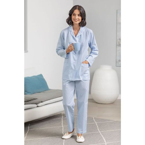 Pyjama coton col tailleur B.SOLFIN - Fabriqué en France - 100% COTON - B. SOLFIN - Modalova