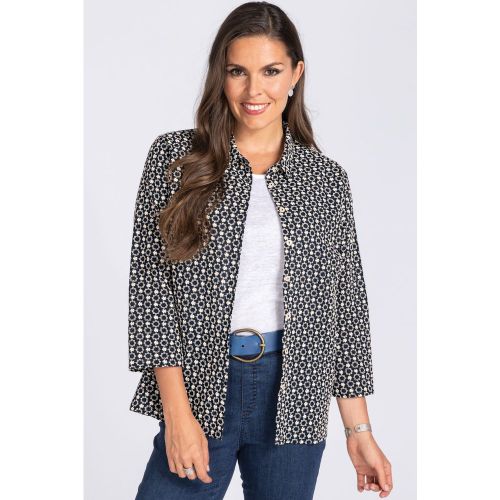 Chemisier brodé en coton B.SOLFIN - Fabriqué en France - 100% COTON - B. SOLFIN - Modalova