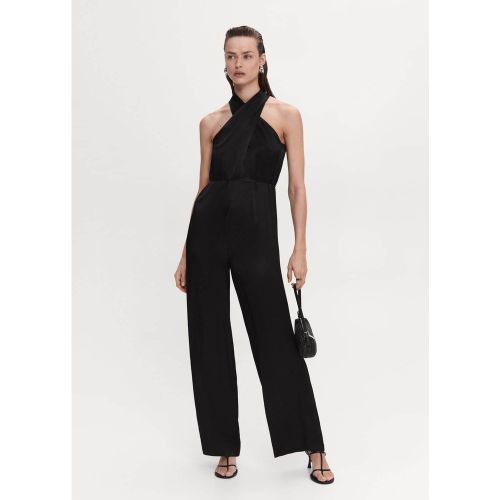 Combinaison satinée ceinture - Mango - Modalova