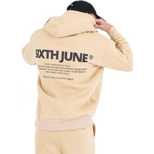 Sweatshirt capuche grand logo - Sixth June - Modalova