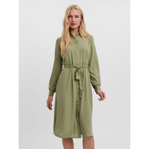 Robe mi-longue Chemise - Vero Moda - Modalova