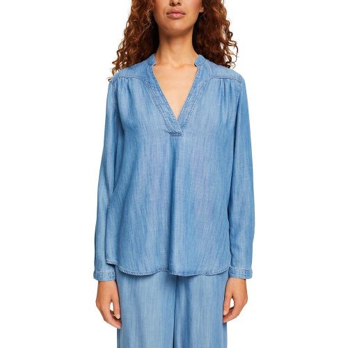 Blouse fluide col V - Esprit - Modalova