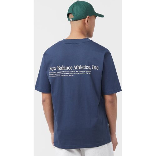 New Balance Athletics T-Shirt, Navy - New Balance - Modalova