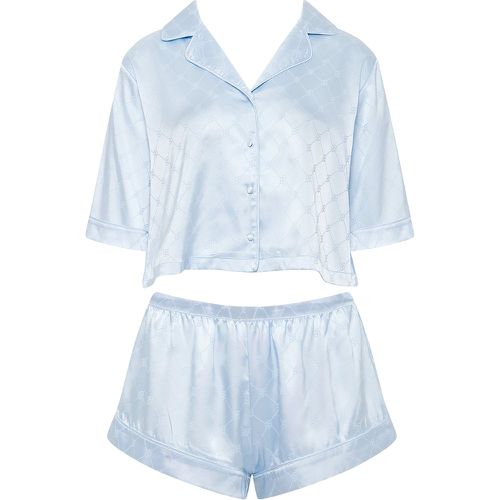 Bluebella Ensemble Pyjama Court Helene en Satin Luxueux Glacé - Bluebella - FR - Modalova