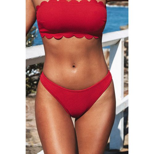 Bas de bikini taille basse rouge - CUPSHE - Modalova