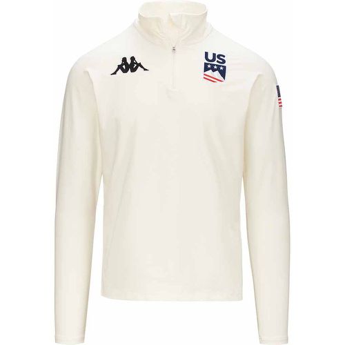 Sweatshirt 6Cento 687BK US Ski Team Blanc Unisexe - Kappa - Modalova