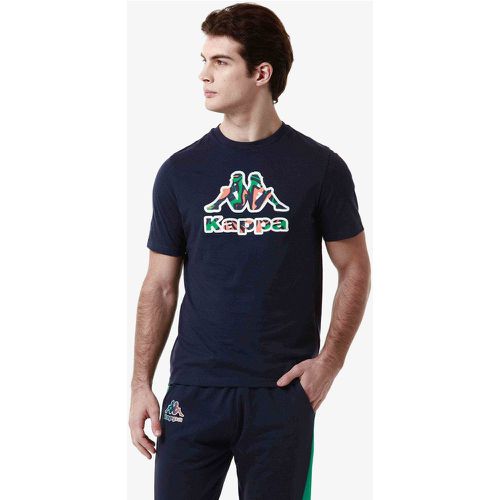 T-shirt Logo Fioro Bleu Homme - Kappa - Modalova