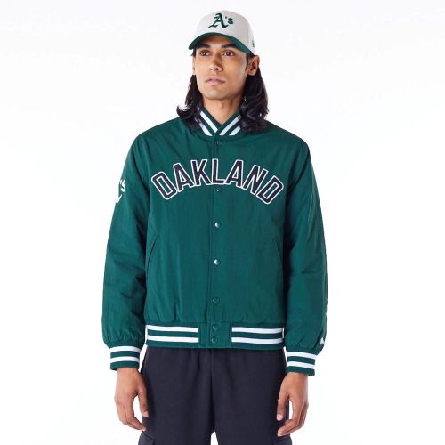 Oakland Athletics MLB Wordmark Dark Green Bomber Jacket unisex - New Era Cap - Modalova
