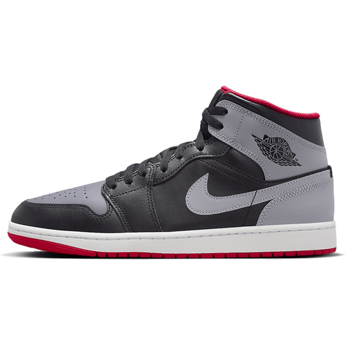 Air Jordan 1 Mid Black Grey Red - Air Jordan - Modalova