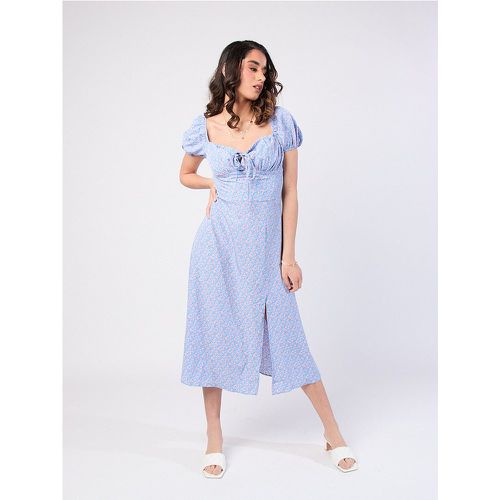 Robe imprimé avec noeud et fente | Couleur: | Taille: S - My Store - Modalova