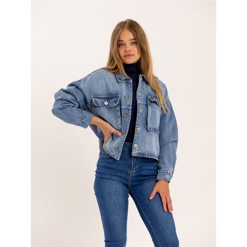 Veste courte en jean avec fermeture boutons | Couleur: | Taille: S - Naumy - Modalova