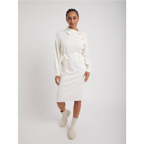 Robe maille col asymétrique | Couleur: | Taille: Taille unique - My Store - Modalova