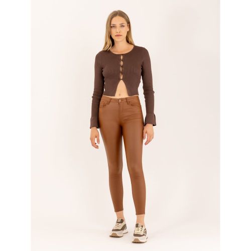 Pantalon skinny push up en simili cuir | Couleur: | Taille: XS - Naumy - Modalova