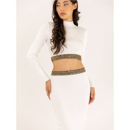 Ensemble crop top et jupe moulant en maille | Couleur: | Taille: Taille unique - My chic - Modalova