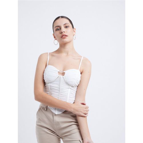 Top corset avec finition froncée | Couleur: | Taille: S/M - My Store - Modalova