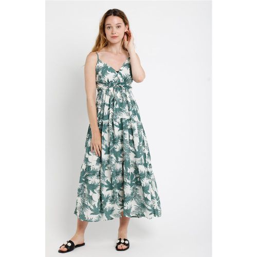 Robe d'été à imprimé tropical et cintrée à la taille | Couleur: | Taille: S/M - My Store - Modalova