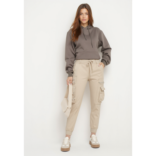 Pantalon cargo avec taille élastique multi poches | Couleur: | Taille: XS - Naumy - Modalova