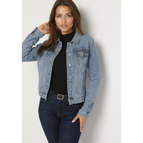 Veste en jean mi-saison clair | Couleur: | Taille: S - Naumy - Modalova