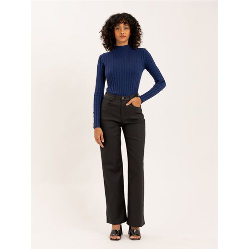 Pantalon large simili cuir effet mat | Couleur: | Taille: XS - Naumy - Modalova