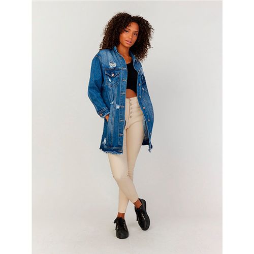 Veste en jeans destroy | Couleur: | Taille: L - My Store - Modalova