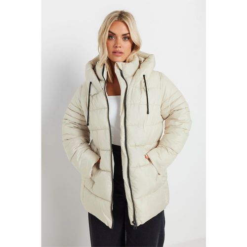 Curve Ivory White Sporty Puffer Coat, Grande Taille & Courbes - Yours - Modalova