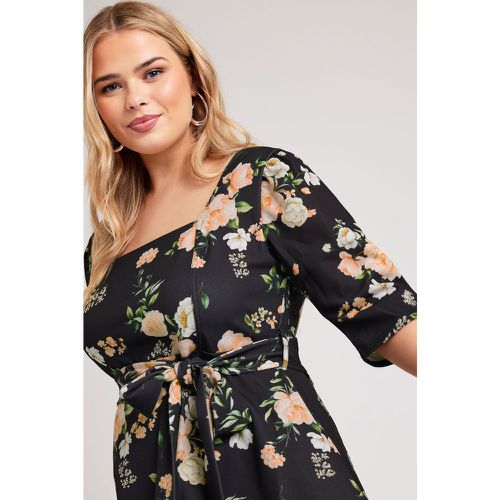 Top Floral Avec Ceinture , Grande Taille & Courbes - Yours London - Modalova