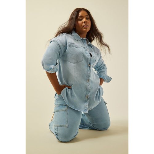 Shacket Western Denim , Grande Taille & Courbes - Yours - Modalova