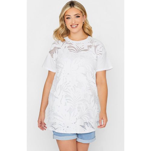 Tshirt Floral En Filet , Grande Taille & Courbes - Yours - Modalova