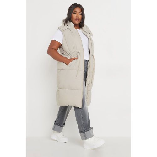 Curve Ivory Drawcord Panelled Gilet, Grande Taille & Courbes - Yours - Modalova