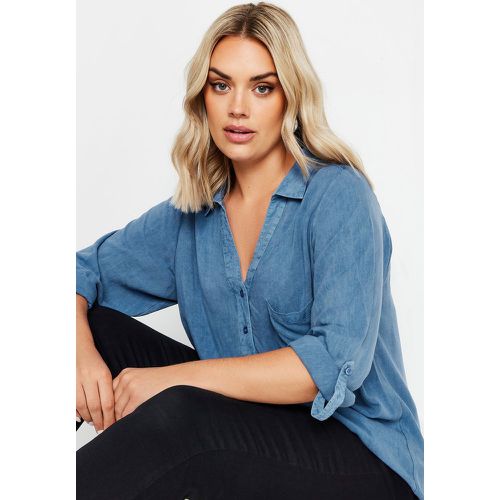 Chemisier Style Blouse Effet Jean , Grande Taille & Courbes - Yours - Modalova