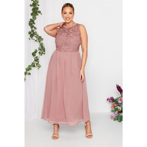 Robe Maxi En Mousseline Demoiselle D'honneur, Grande Taille & Courbes - Yours London - Modalova