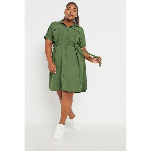 Robe Kaki Utility Ceinture À La Taille , Grande Taille & Courbes - Yours - Modalova